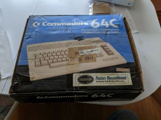 Vintage Commodore 64 Computer System W Power Supply