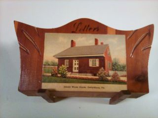 Gettysburg Pa Jennie Wade House Letter Sorter/ Holder Vintage