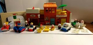 Vintage Fisher Price Little People Play Family Village & Accessories