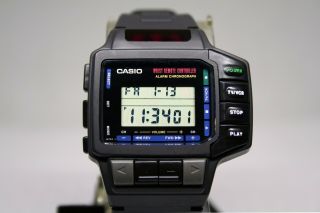 Rare Vintage Casio Cmd - 10 Remote Control Tv/vcr Wrist Watch 1138 Japan Module