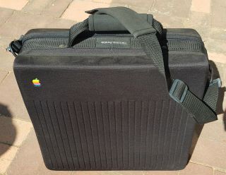 Vintage Apple Macintosh Portable Computer Case Bag,  Power Supply And Mouse