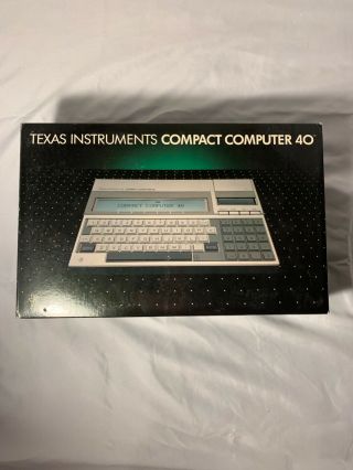 Texas Instruments Compact Computer 40 Cc40 Boxed