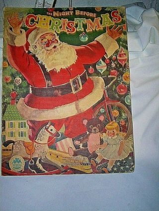 Vintage The Night Before Christmas 1949 Merrill Company