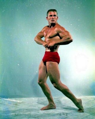 Vintage Negative: Bodybuilder Physique Man Male Shirtless Muscle 60 