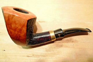 Vintage Stanwell Hexagon Bent With Brass Band By S.  Bang 9mm/ Filter Pipe
