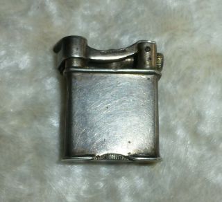 Early 1900 " S Mexico Sterling Silver Lift Arm Pocket Lighter/rare Flip Arm Marked