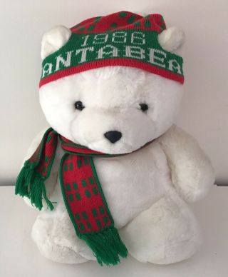 Santa Bear 1986 Vintage Dayton Hudson Christmas Teddy Bear 20 "