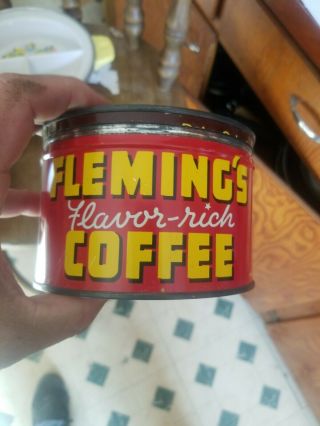 Vintage Coffee Tin Fleming 