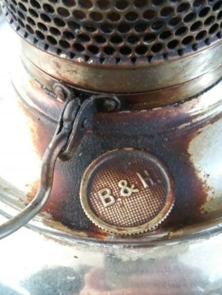 Vintage Bradley And Hubbard Oil Lamp 3