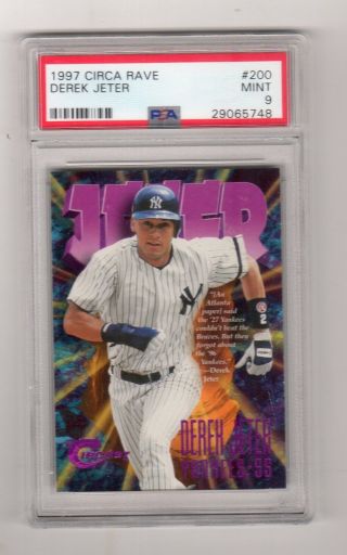 1997 Circa Rave Derek Jeter /150 Psa 9 Pop 3 Very Rare York Yankees