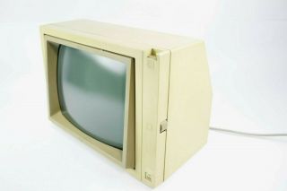Vintage Apple Ii 12 " Green Phosphor Monitor Model A2m2010 -