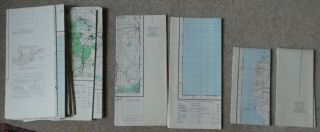 Rare Full Set Of 16 Historic British Army Cyprus Maps 1:50,  000 1942
