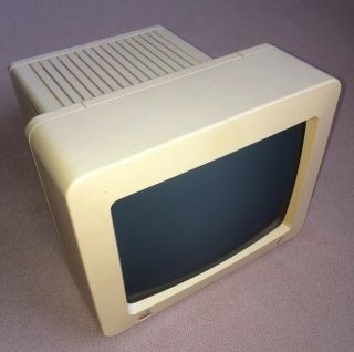 Vintage Apple Iic Monitor Green Monochrome A2m4090 G090h With Bin