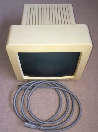Vintage Apple IIc Monitor Green Monochrome A2M4090 G090H With BIN 2