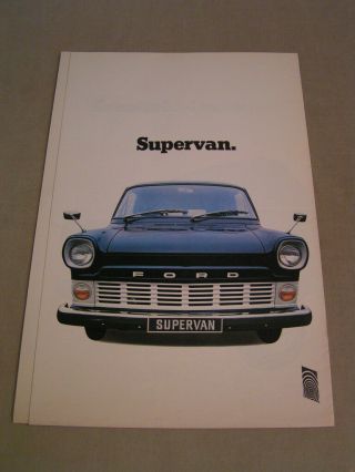 1969 Ford Supervan Van Rhd British English U.  K.  Market Trifold Brochure - Rare
