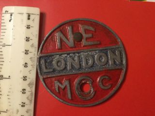 Vintage North East London Motorcycle Club Badge/mascot,  Alloy 1920/40s ?