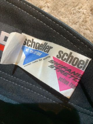 Schoeller Men ' s Vintage Downhill Racer Wool Blend Gray Ski Pants - Size 38 - 3