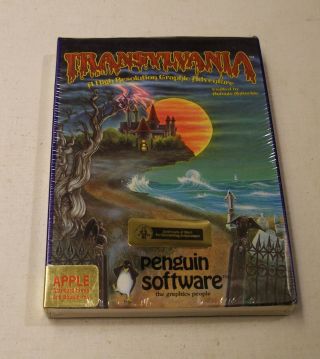Very Rare Transylvania By Penguin Software For Apple Ii,  Iie,  Iic,  Iigs -