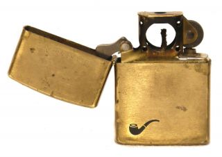 Vintage Zippo Solid Brass Pipe Lighter : 1991 2