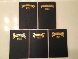 Five - Hard Cover Books Of Poems By Edgar A.  Guest - 100 Years Old - Little Wear