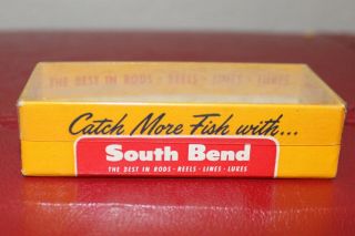 Vintage South Bend Fishing Lure Box Only Midg - Oreno 968yp