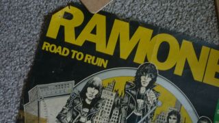 Ramones vintage Road to Ruin poster Punk Blondie Stooges Iggy Pop 2