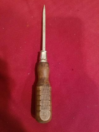 Vintage Globemaster Wood Handle Flat Head Screwdriver 61674 Germany 10 " L