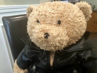 18” Harley Davidson 2003 Teddy Bear With Jacket And Chaps 2