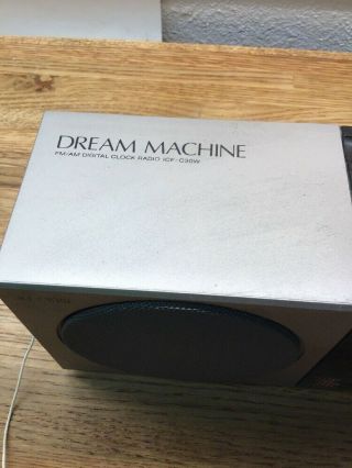 Vintage SONY Dream Machine FM/AM Digital Alarm Clock Radio Model ICF - C30W 2