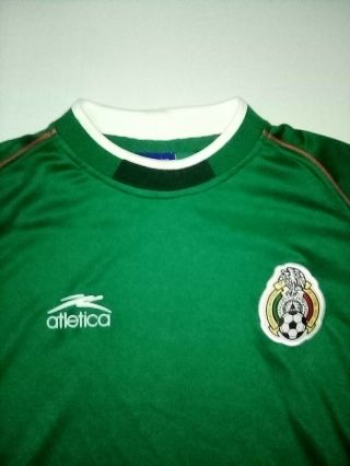 Vintage 2002 Atletica Mexico National Team Jersey Large