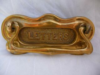 Vintage Solid Brass Door Knocker Letterbox Posting Slot Project