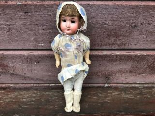 Antique Small Armand Marseille 10/0 Bisque Head Doll 11 " Child Size