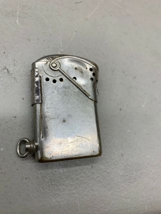 Vintage Push Button Semi Automatic Standard Pocket Lighter Shield Vienna Austria