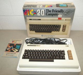 Vtg Commodore Vic - 20 Personal Home Computer With Box