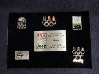1988 Jeep U.  S.  Olympic Team Pin Set Ty773