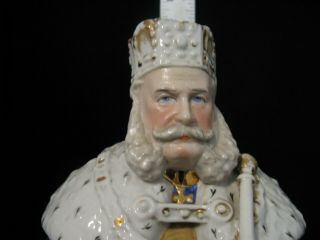 Tobacco Humidor,  Kaiser Wilhelm,  King of Prussia,  Porcelain,  9 inches 2