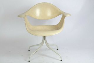 Vintage 1960s Herman Miller " Swagged - Leg Chair " By George Nelson,  For Eames Fan
