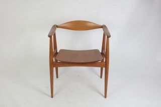 Vintage Mid - Century " The Chair " By Hans Wegner For Eames Herman Miller Fans 2