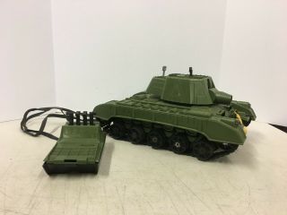 Vintage 1966 Topper Toys Remote Control Tiger Tank For Restore Or Parts