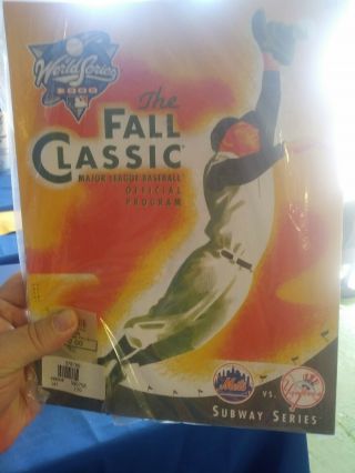 2000 World Series York Yankees Mets Subway Mlb Baseball Official Program