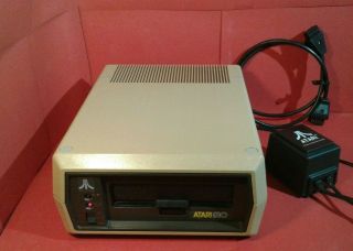 Atari 810 Floppy Disk Frive With Power Supply And 13 Pin Sio/io Cable,  Powers On