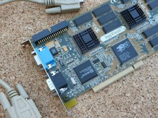 3Dfx Voodoo II 12MB InnoVision Mighty 3D II V3 PCI,  cable 3