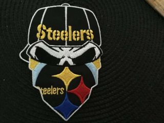 Pittsburgh Steelers Vintage Embroidered Iron On Patch 5” X 3.  75”