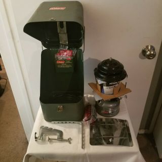 Vintage Coleman Unleaded 2 Lantern With Case And Accessories