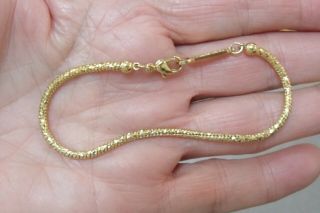 Vintage Napier Gold Tone Rope Bracelet 7 - 1/4 Inch