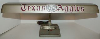 Vintage Texas A&m Aggies Mid Century Desk Lamp - Marks Deluxe - 4 Lbs 8.  8 Oz