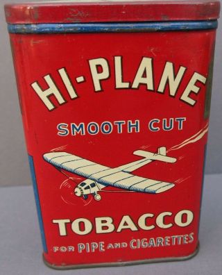 Vintage Hi - Plane Pocket Tobacco Tin - Single Engine