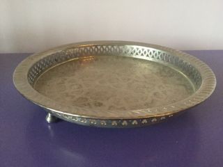Very Good Vintage Silver Plate Sweet Dish,  Basket.  Display Plate.  Complete Tray
