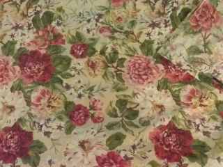 Vintage Ralph Lauren Sheet King Size Rose Pattern Bedding