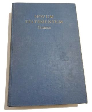 Novum Testamentum Graece - Nestle & Aland - 1964 Testament In Greek